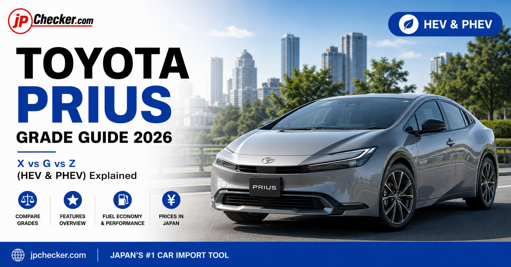 Toyota Prius Grade Guide 2026: X vs G vs Z (HEV & PHEV) Explained