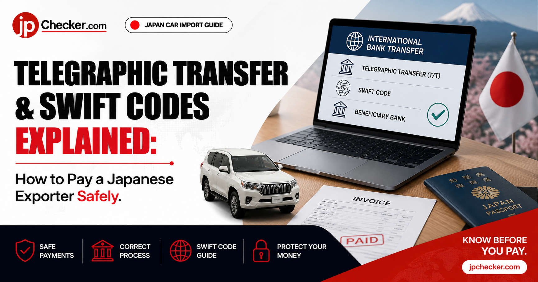 Telegraphic Transfer & SWIFT Codes Explained: How to Pay a Japanese Exporter Safely